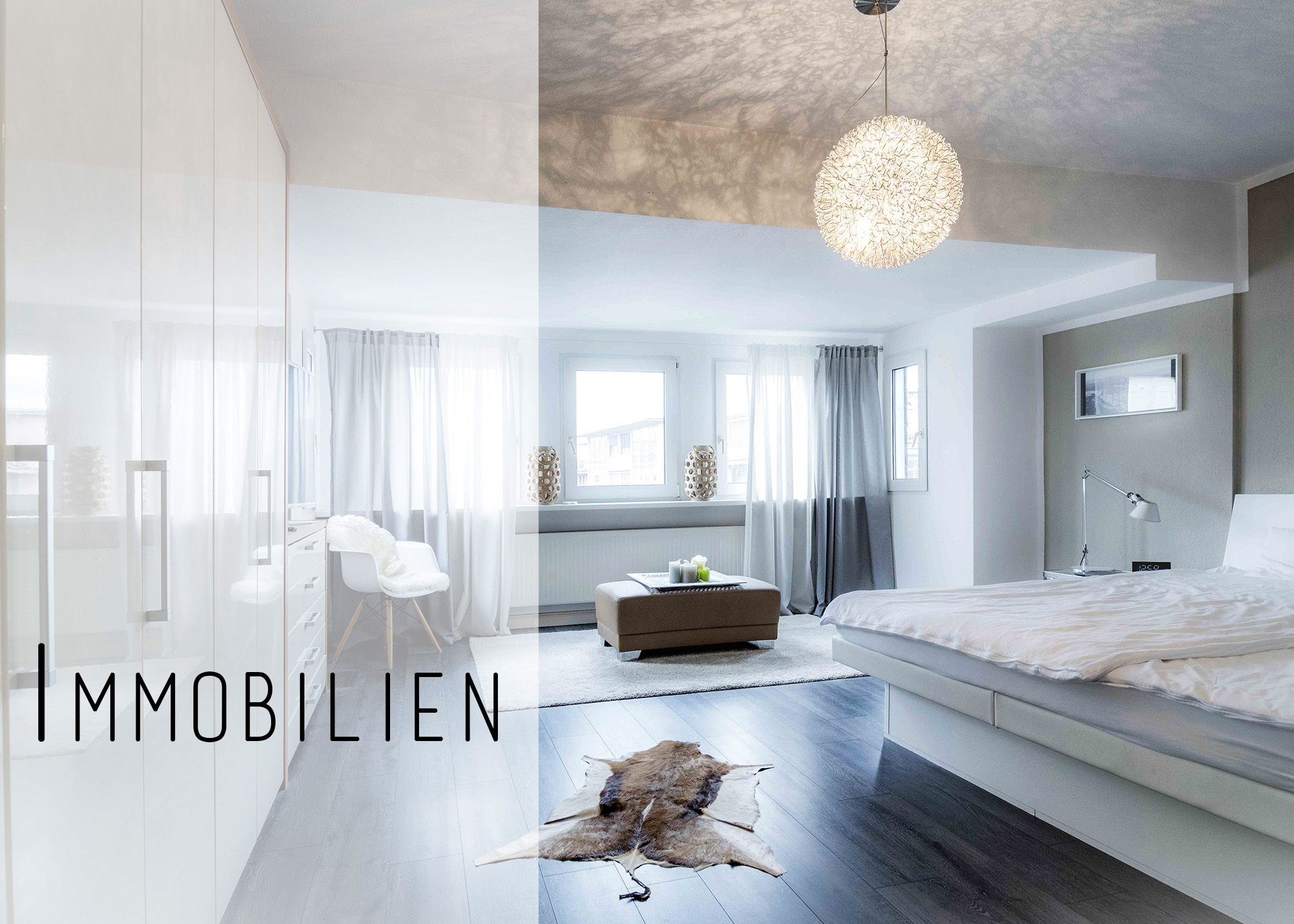 Stilvoll eingerichtete und luxuriöse Wohnung, die hochwertige Immobilienfotografie von Fotostudio Reuther zeigt."